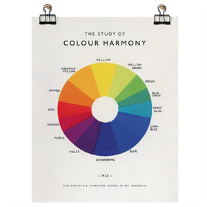 Roomytown Study of Colour Harmony Unframed Fine Art Print 28 x 35.5cm